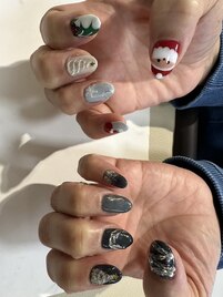 クリスマスネイル＆本格ケア