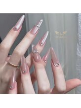 ヘブン ネイル 鶯谷(HEAVEN Nail)/Long Pink Nail Design
