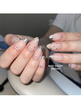 プレマ(PREMA)の写真/シンプルだけど上品な大人デザインがお好きな方に◎お仕事柄派手なネイルができない方にもおすすめです☆