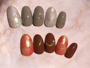ネイルサロン ブリオン(Nail Salon Bullion)/シャイニープリズムネイル