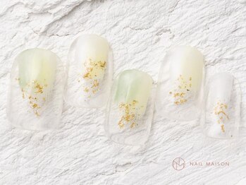 ネイルメゾン 池袋店(NAIL MAISON)/塗りかけ金箔　￥8050