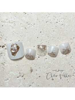 ネイルサロンクリアヴィラ(nail salon clear villa)/フットデザインチョイス☆¥9350
