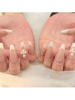 Emure Nail エミュール　河原町の写真/韓国風＊長さ出し＋マグネット【持ち込み/定額/フィルイン/マグネット/ワンホン/オフのみ/長さだし/美爪】