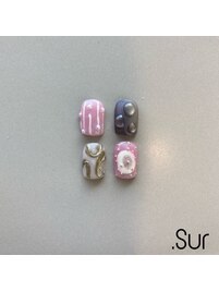 ピンク×つぶつぶデザイン