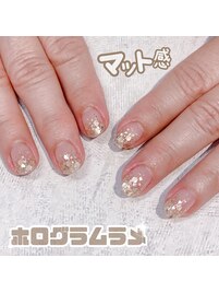 ラメホログラムグラデ☆