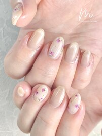 押し花ネイル・持ち込みデザイン