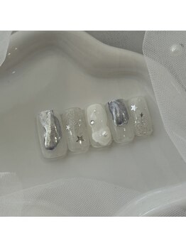 ラナネイル(Lana Nail)/8月ニュアンス定額デザイン