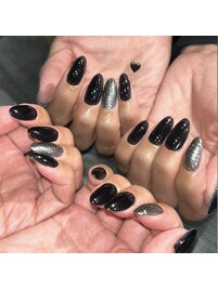 ワンカラー／黒／ラメ　¥6,750