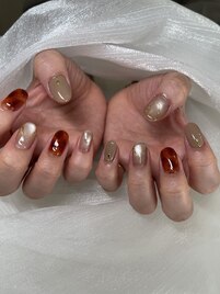 秋　　鼈甲ネイル