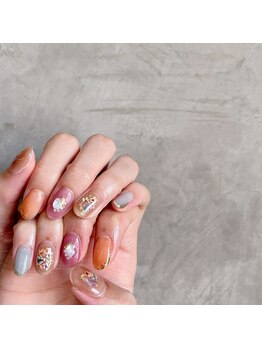 アティックネイルアトリエ(attic nail atelier)/押し花ネイル★