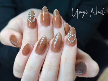 ウサギネイル 新大久保店(usagi nail)/マグネットフレンチ秋可愛い