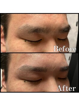 眉毛男子 新宿店/眉毛【 before / after 】