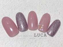 ネイルアトリエルカ(nail atelier LUCA)/M-555 シアープラムカラーネイル