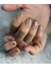 ナチュア(nature)/ラメグラデーションネイル