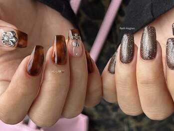 ネイルズカフェアン 飾磨店(nails cafe an)/べっ甲ネイル