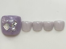 ネイルメゾン 天神店(NAIL MAISON)/紫キラキラストーン¥8000