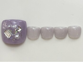 ネイルメゾン 天神店(NAIL MAISON)/紫キラキラストーン¥8000