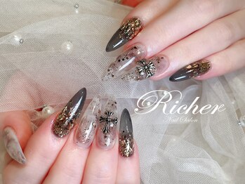 エスフィーネイルサロン リシェル(Esfy nailsalon Richer)の写真/ギャル集合!!映えるスカルプ★長さMAXまでOK♪[フリーART☆スカルプ￥14800/ジェルチップ長さ出し￥12800]