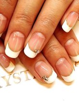クリスタルネイル ボンベルタ橘店(CRYSTAL NAIL)/フレンチネイル