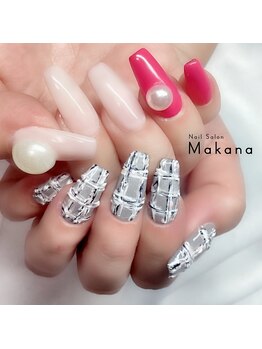 マカナ(Makana)/アシメ*Bigパール×ニット