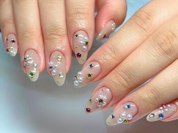 ネイルアンドアイラッシュ シシュ なんば本店(nail&eyelash SyiSyu)の写真/パラジェル登録店★長さ出しや持ち込みデザインも対応!形,ツヤにもこだわった美しい仕上がりで大人気◎