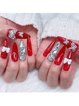 アートネイル ギャラリー(Art nail Gallery)/圧倒的存在感レッドネイル