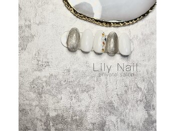 リリーネイル(Lily Nail)/マグネット＋押し花アート