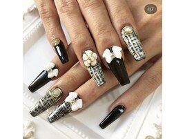 ブラック×ツイードのスカルプ！