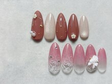 コエネイル 大橋店(Koe nail)/フラワーシンプルオフィスネイル