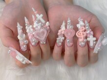 ティアラネイル(TIARA NAIL)/フットアートやり放題¥9000