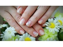 プルミエ ネイル(Premier Nail)/クール☆シルバーラメグラデ