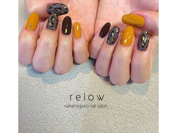 リロウ(relow)/レオパード×ワンカラー