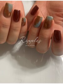 ぷるつやニュアンスネイル