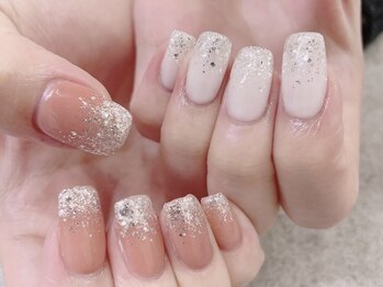 プライズアイリス アイラッシュ 池袋東口店(prize Iris eyelash)/アシメバーチャルラメグラネイル