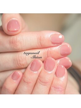 たゆ ネイル(たゆnail)/ガーリーワンカラーネイル☆