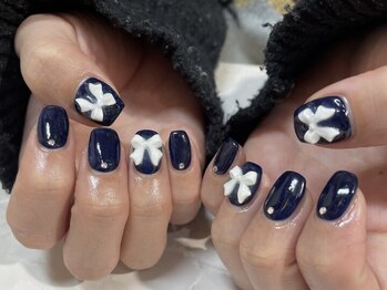 ネオリーブ エクラ 上野御徒町店(Neolive eclat)/リボンネイル