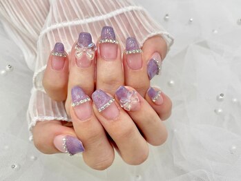 ティティポム(TiTi pomme)/持ち込みぱっつんネイル★