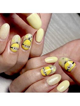 Mネイル 伏見店/haruka nail × ミニオンネイル
