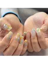 アイリッシュネイル 久屋大通店(Irish Nail)/チェック×オーロラネイル