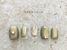 マリーネイルズ 表参道店(MARIE NAILS)/￥7700 くすみマグネット 1120b
