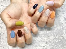 ボーホーネイルズコレクション(BOHO NAILS COLLECTION)/HANDワンカラー5500円＋アート