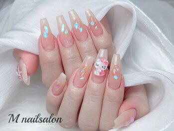 Mネイル/ラメグラデーション