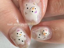 ヴィーヴル(vivre.)/雪だるま/手書きアート