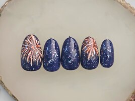 花火ネイル