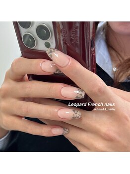 90分デザイン/ヒョウ柄フレンチ