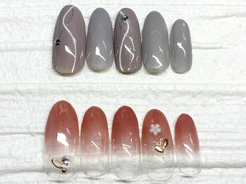 キャンアイドレッシー 博多店(Can I Dressy)の写真/リーズナブルにオシャレを♪ワンカラー¥3500/カラグラ¥3500/フレンチラメライン込¥4000♪写真は¥4000☆