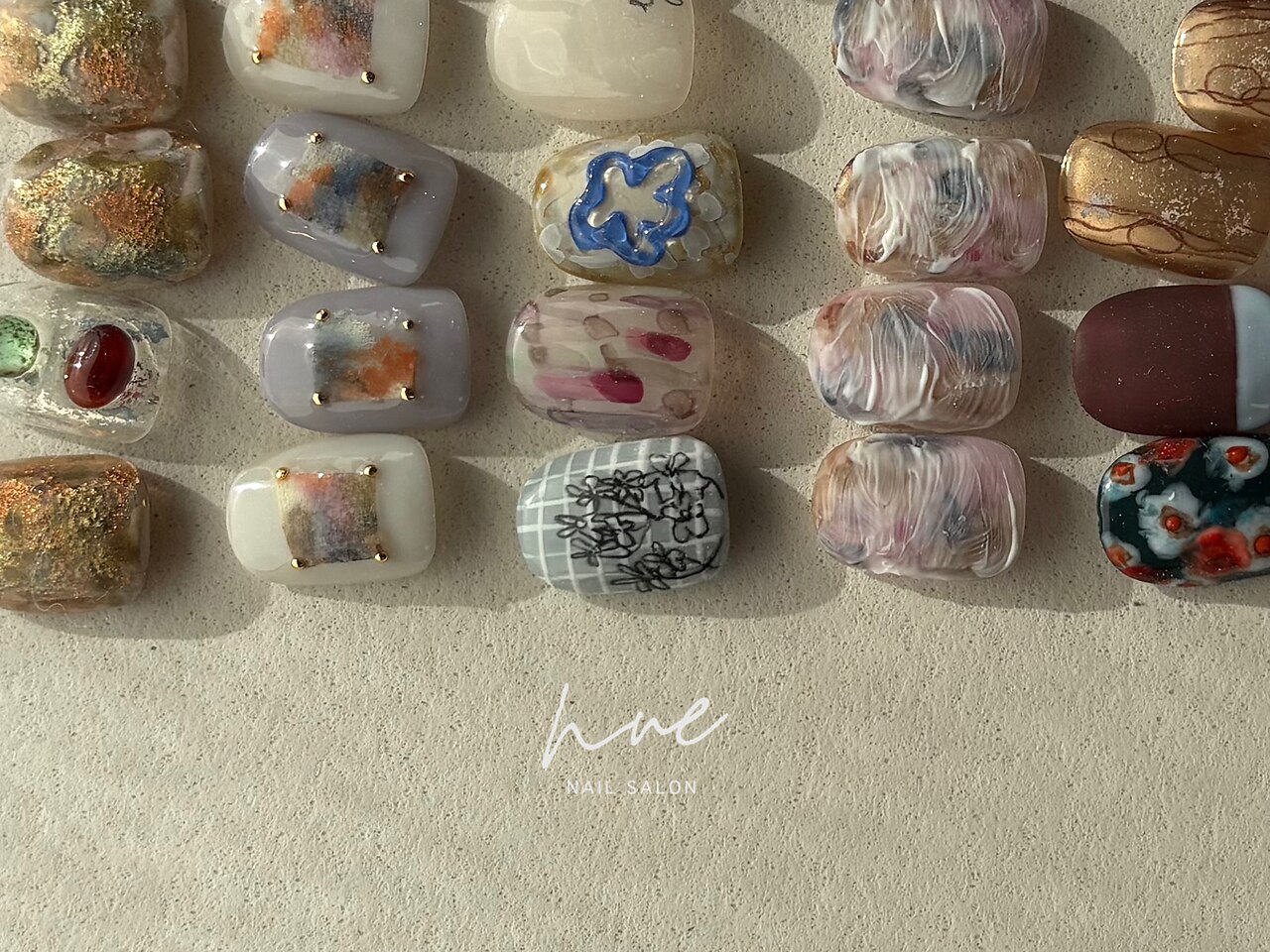 〈Hand/top nailist〉サンプルアート \9,900税込