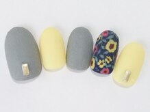 ネイルサロン ドレリッチ 大宮店(drerich)/【6990】マットシックフラワー