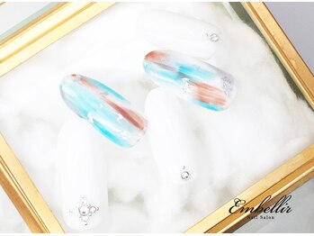 (554)塗りかけペイントネイル