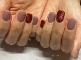 マグネット冬ネイル